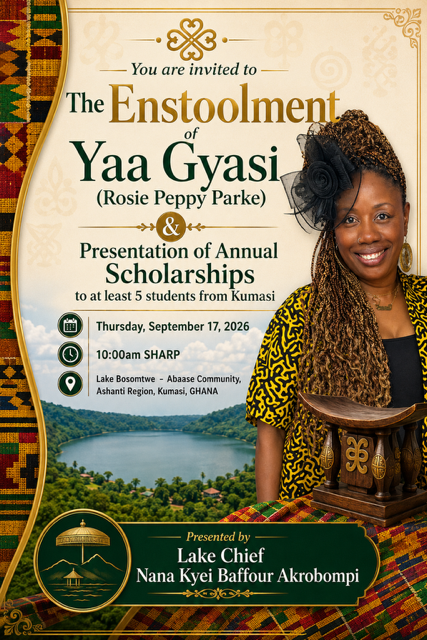 The Enstoolment of Yaa Gyasi & Presentation of Annual Scholarships