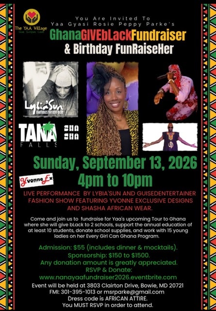 GhanaGIVEbLack Fundraiser & Birthday FunRaiseHer